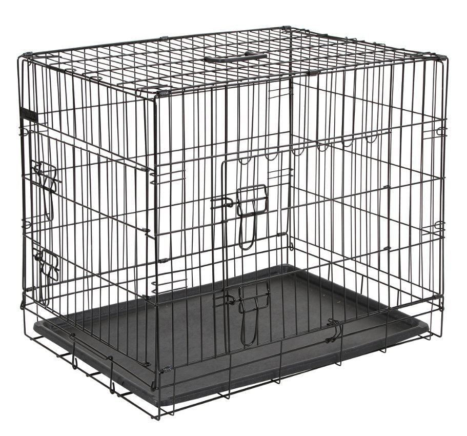 Hundebox aus Stahl, zusammenklappbar – 92x63x74 cm – Kerbl