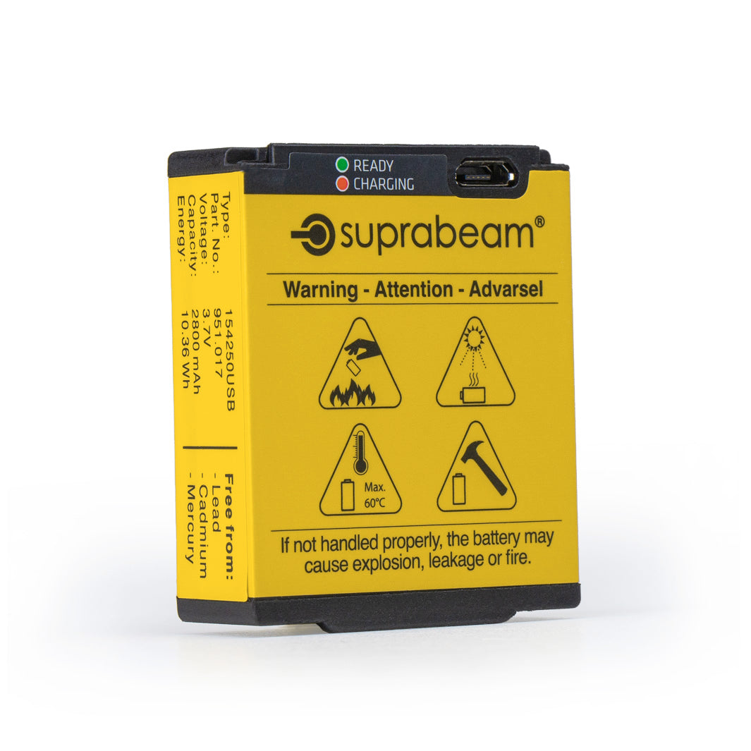 Li-Po Batterie 2.800 mAh mit integrierter USB-Aufladung - Suprabeam