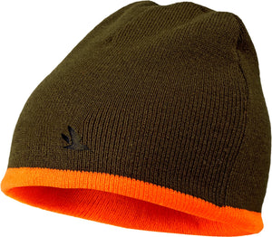Ian Reversible - czapka Hi-vis orange/Pine green - Seeland