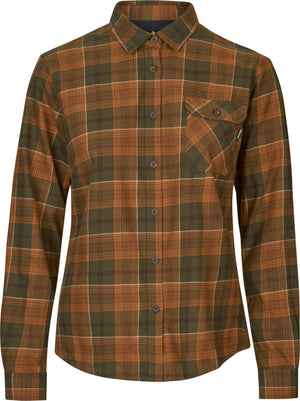 Skye Flannel koszula damska - Grizzly Brown/Terracotta Check - Seeland