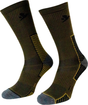 Skarpety Field Merino - 2-pak Pine Green/Military Olive - Seeland