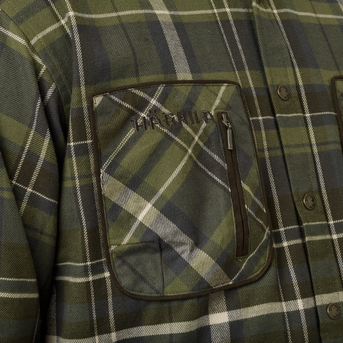 Koszula Pajala - Olive check - Härkila