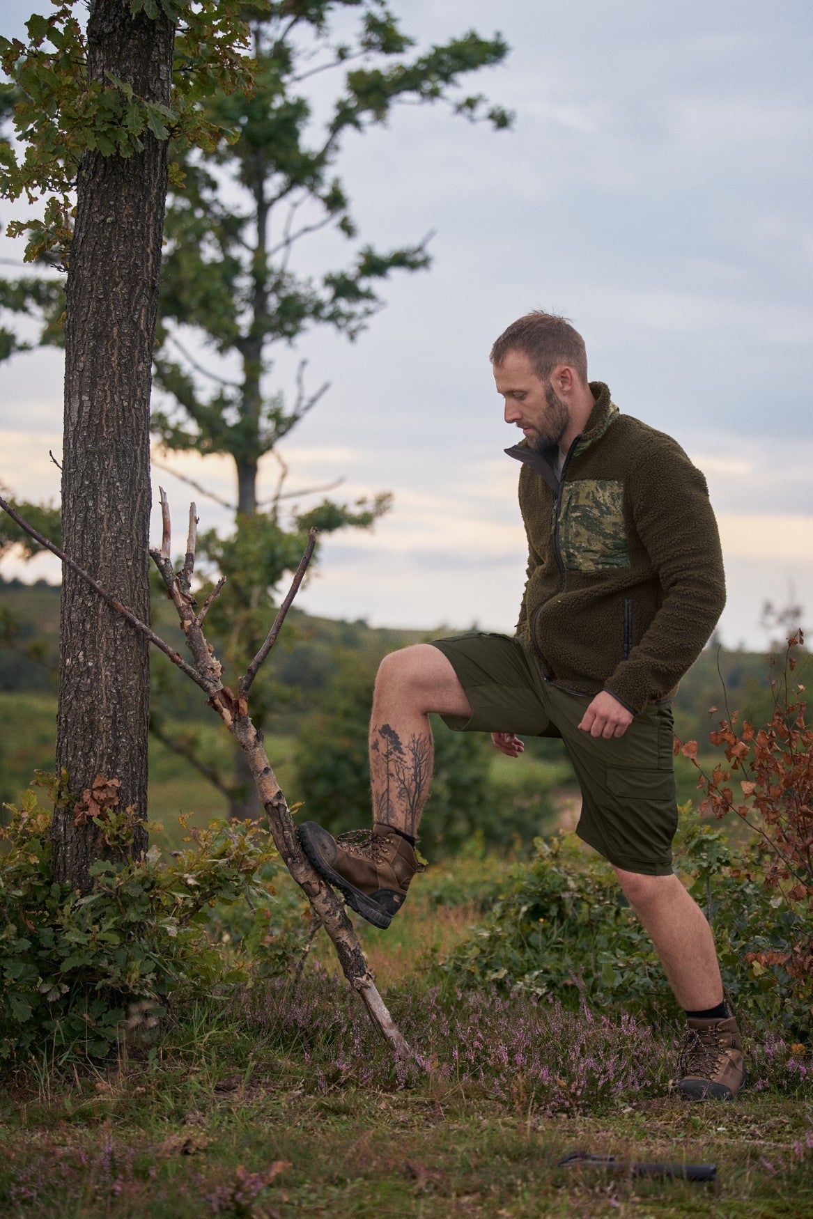 Elm Leichte Shorts - Pine/Grizzly Brown - Seeland