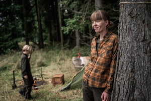 Skye Flannel koszula damska - Grizzly Brown/Terracotta Check - Seeland