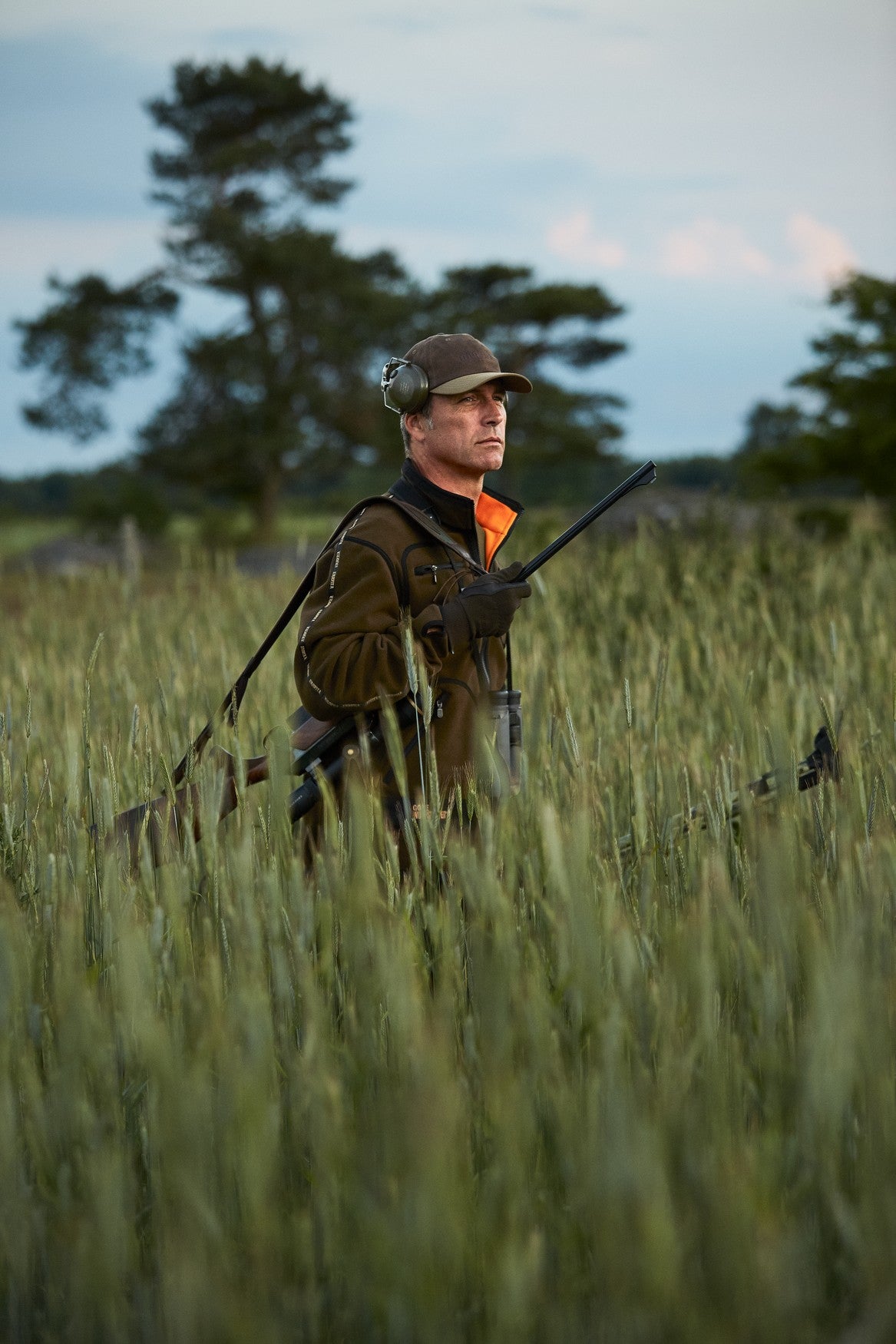 Kamko Fleece - Hunting green/Orange blaze - Härkila