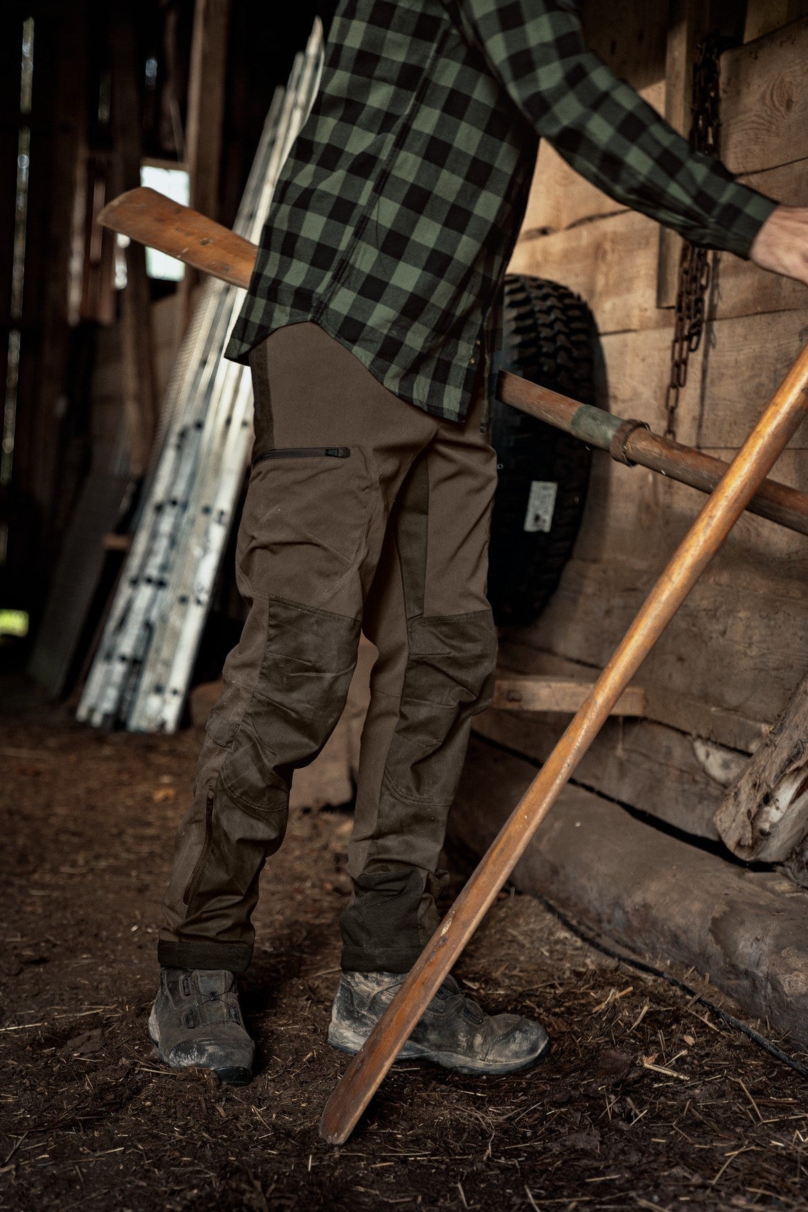 Spodnie Ragnar - Slate brown/Willow green - Härkila