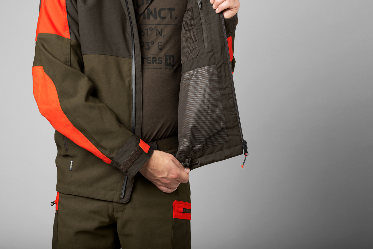 Pro Hunter Dog Keeper GTX Jacke Willow green/Orange - Härkila