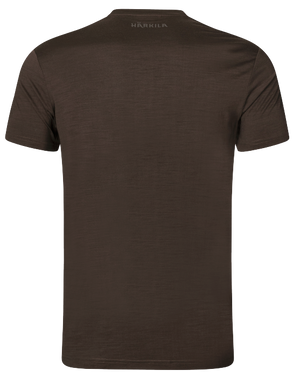 Base All Season Kurzarm-T-Shirt Shadow brown - Härkila
