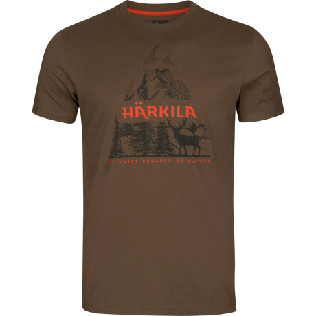 Nature Kurzarm-T-Shirt Slate black - Härkila