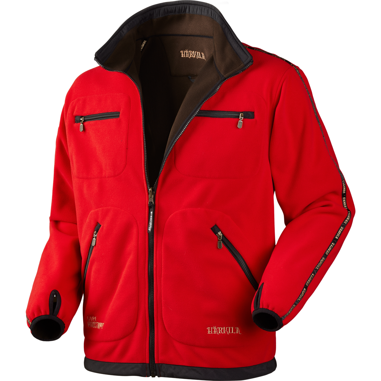 Kamko Fleece - Brown/Red - Härkila