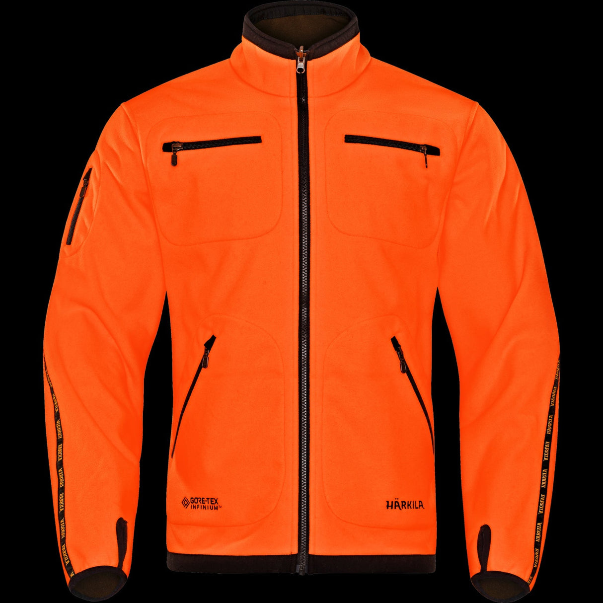 Kamko Fleecejacke - Hunting green/Orange blaze - Härkila