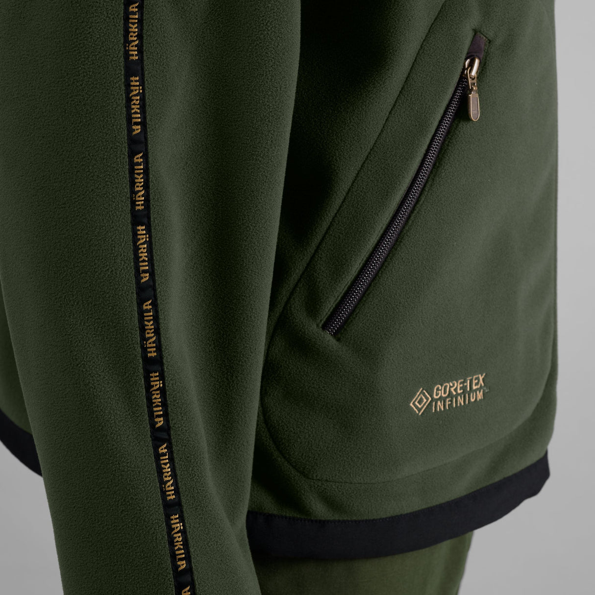 Kamko Fleecejacke Grau/Grün - Härkila
