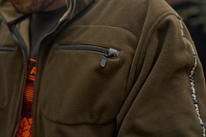 Fleecejacke Dark antique bronze/Willow green – Härkila