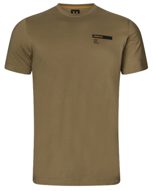 Logo-Kurzarm-T-Shirt Dark antique bronze - Härkila