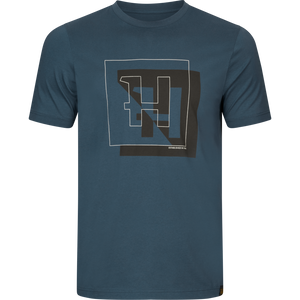 H-logo Kurzarm T-Shirt Sea blue - Härkila