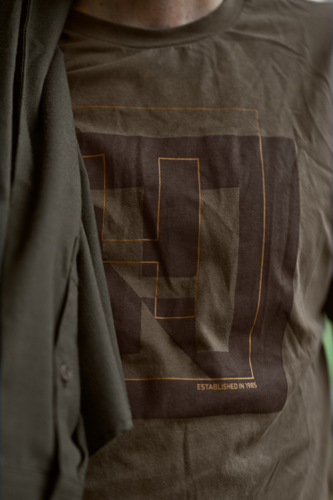 H-Logo Kurzarm-T-Shirt Major brown – Härkila