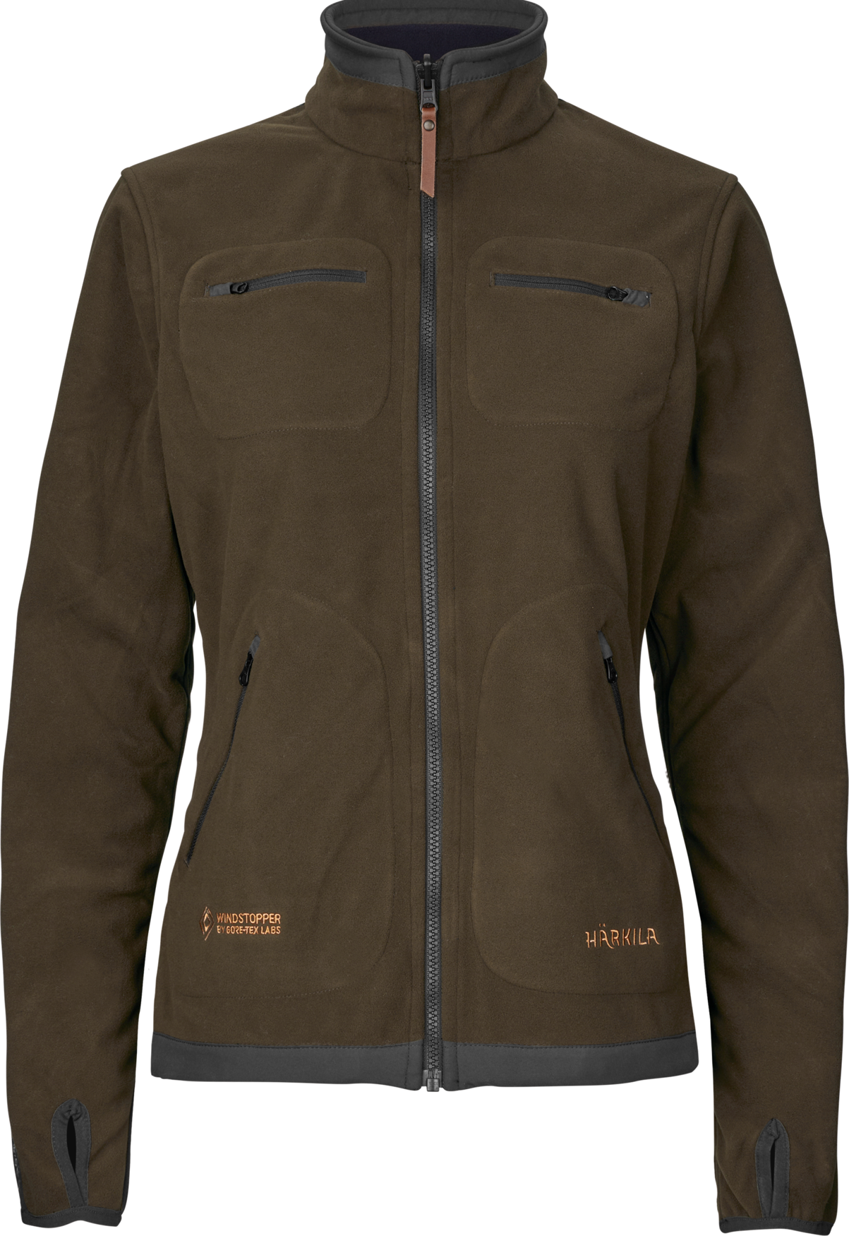 Kamko Fleece Damen – Willow green/Deep well purple – Härkila