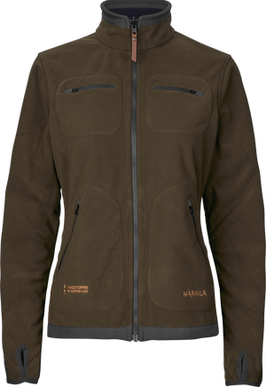Kamko Fleece Damen – Willow green/Deep well purple – Härkila
