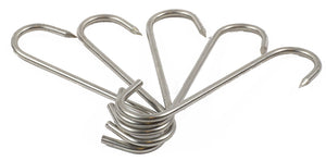 S-Haken, 5 stück. 8mm = max 220 kg. Edelstahl