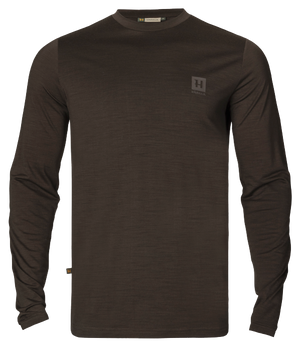 Base All Season L/S T-Shirt - Shadow brown - Härkila
