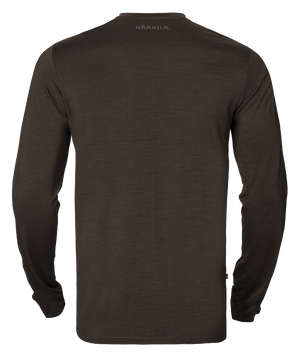 Base All Season L/S T-Shirt - Shadow brown - Härkila