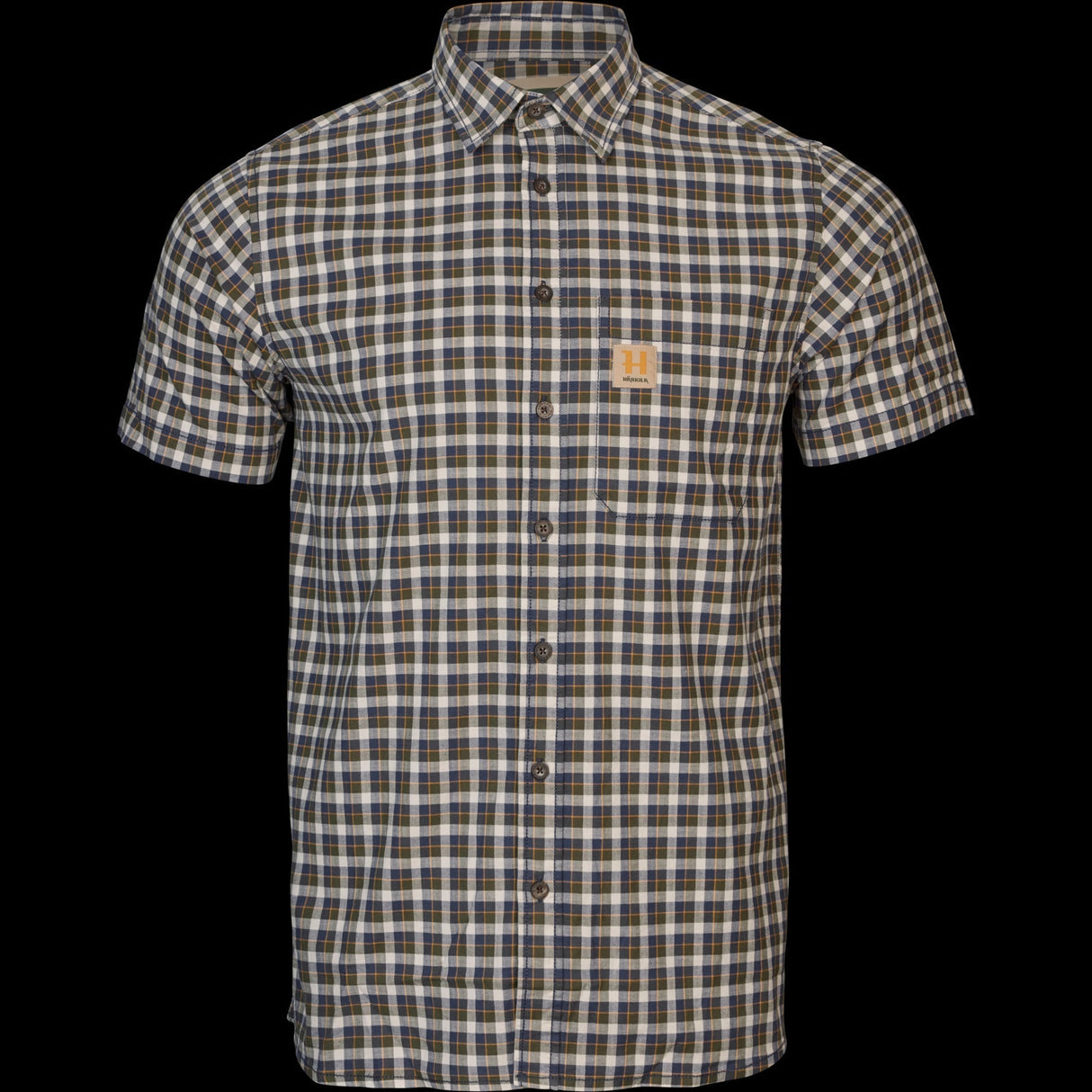 Fjell S/S-Hemd Naval Blue Check - Härkila