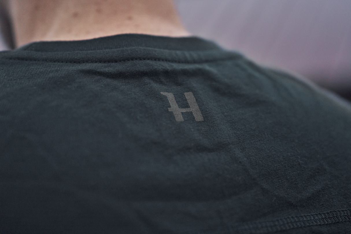 Logo Kurzarm-T-Shirt Dunkelblau – Härkila