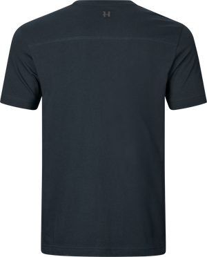 Logo Kurzarm-T-Shirt Dunkelblau – Härkila