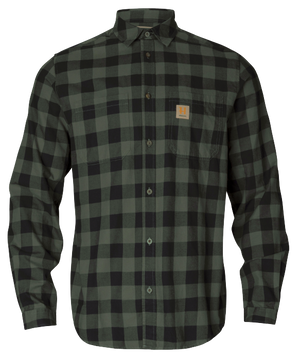 Skandinavisches L/S-Hemd - Green check - Härkila