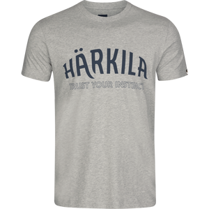 Modi Melange Kurzarm T‑Shirt Hellgrau Melange - Härkila