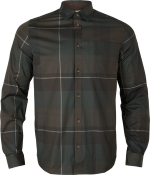 Akse Langarmhemd - Shadow brown check – Härkila