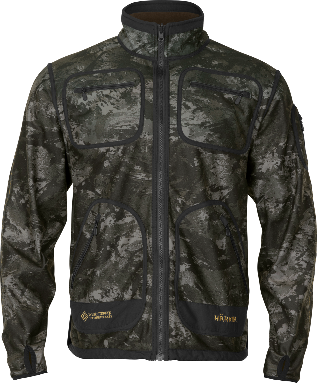 NOCTYX WSP Wende-Fleecejacke AXIS MSP®Schwarz/Willow green – Härkila