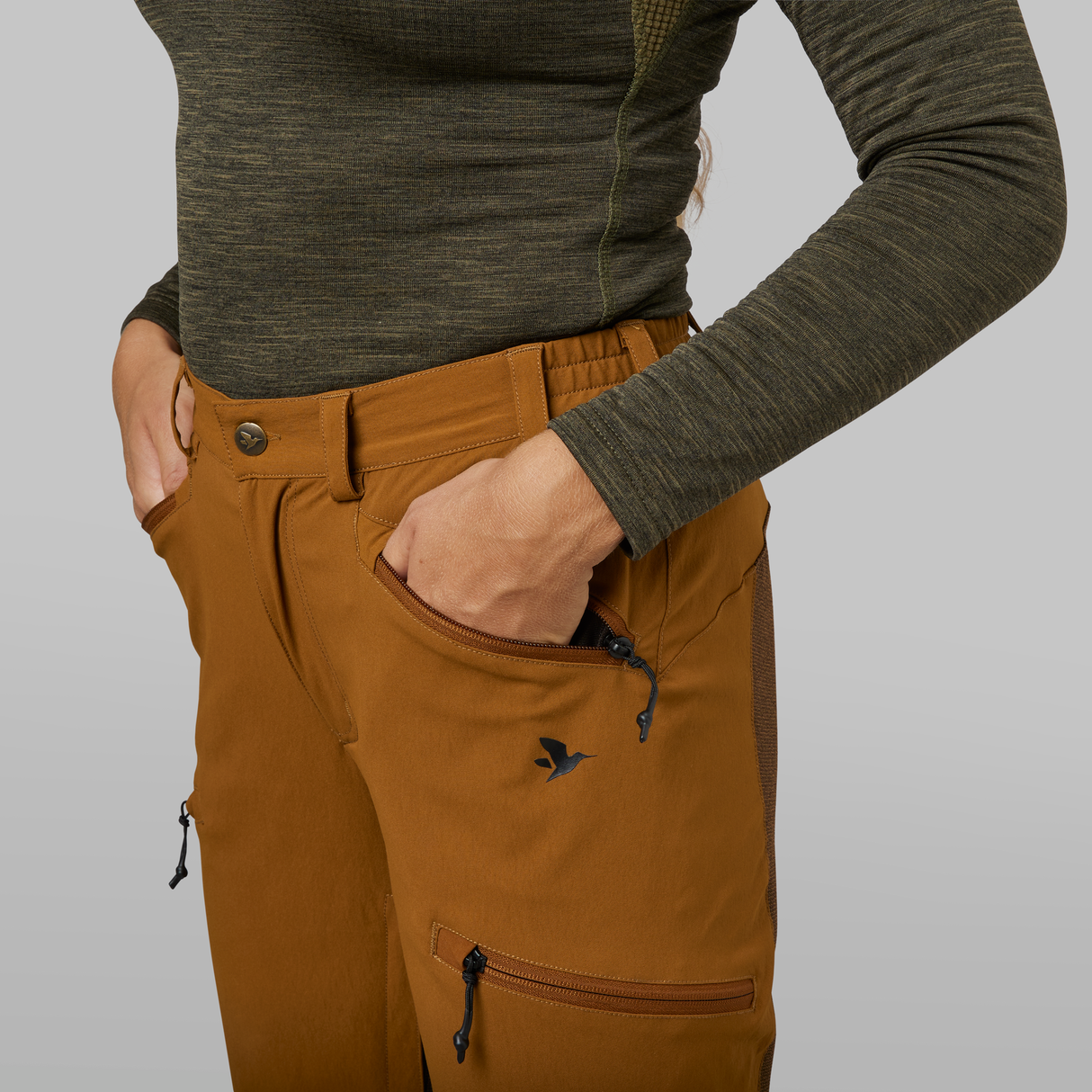 Larch Membranhose Damen - Burnt clay - Seeland