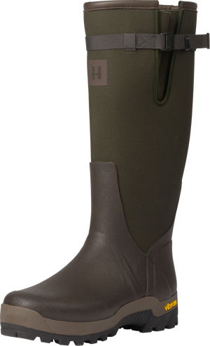 Textilgummistiefel Willow green/Deep brown – Härkila