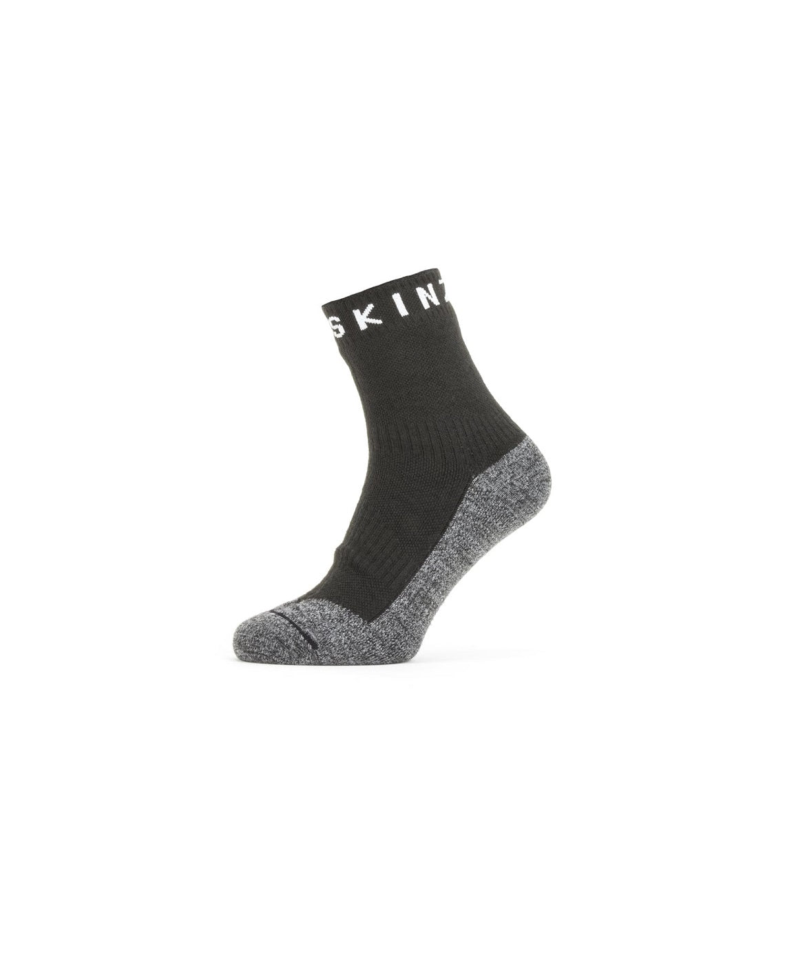 WP Warmwetter Soft-Touch Knöchelsocke Schwarz/Grau Meliert/Weiß – Sealskinz