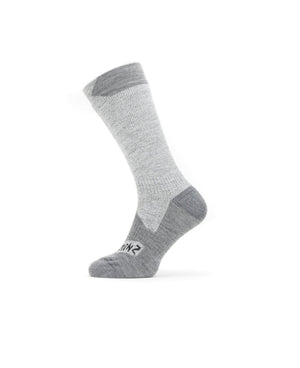 WP Allwetter Mid-Socke Grau/Grau-Meliert – Sealskinz