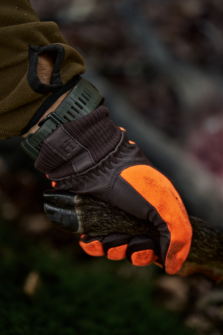 Rękawice Wildboar Pro Shooter Blaze WSP - Orange blaze/Brązowy