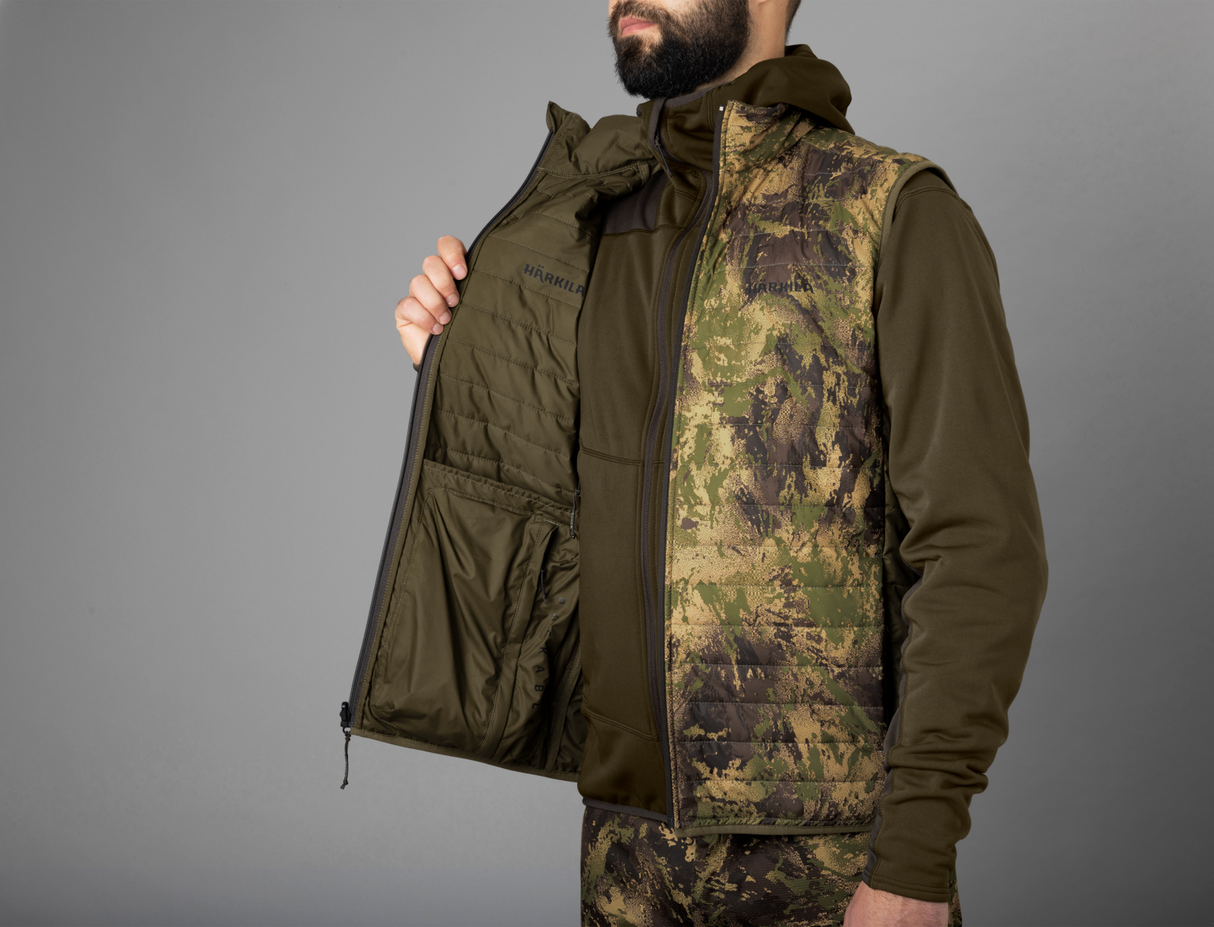 Deer Stalker - wendbare, packbare Tarnweste Willow green/AXIS MSP®Forest - Härkila