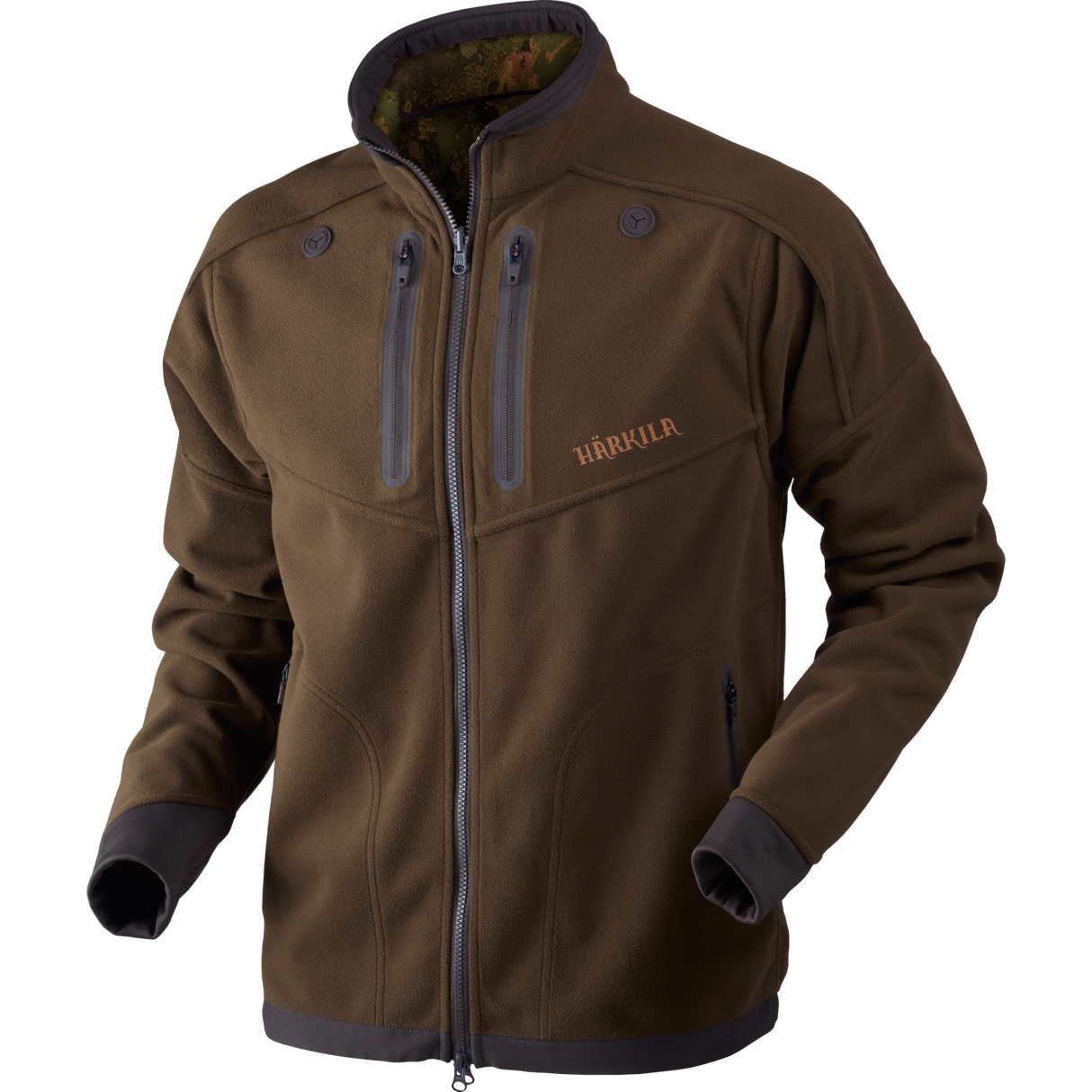 Lynx Wendbare Fleece-Jacke Willow green/AXIS MSP®Forest - Härkila