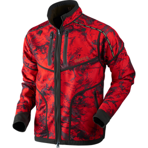 Lynx Wendbare Fleecejacke Willow green/AXIS MSP®Red Blaze - Härkila
