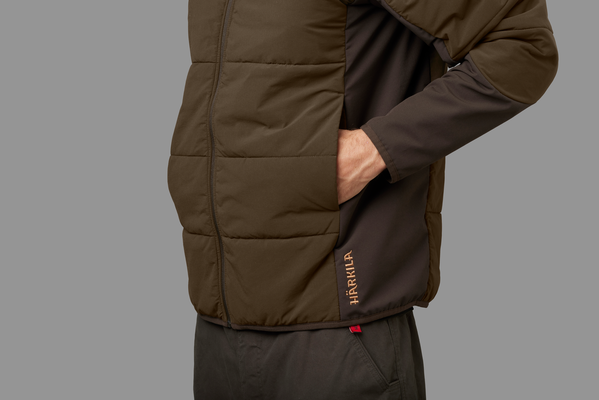 Isolierte Midlayer Hunting green/Shadow brown - Härkila