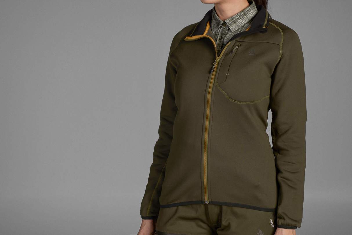 Hawker Fleecejacke mit durchgehendem Reißverschluss Damen Pine green - Seeland