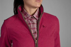 Woodcock Damen-Fleece Classic burgundy - Seeland