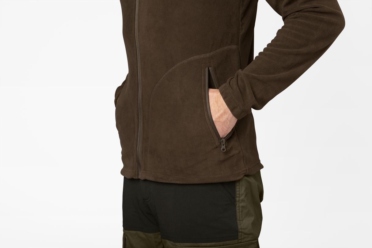 Benjamin Fleece Dunkelbraun - Seeland