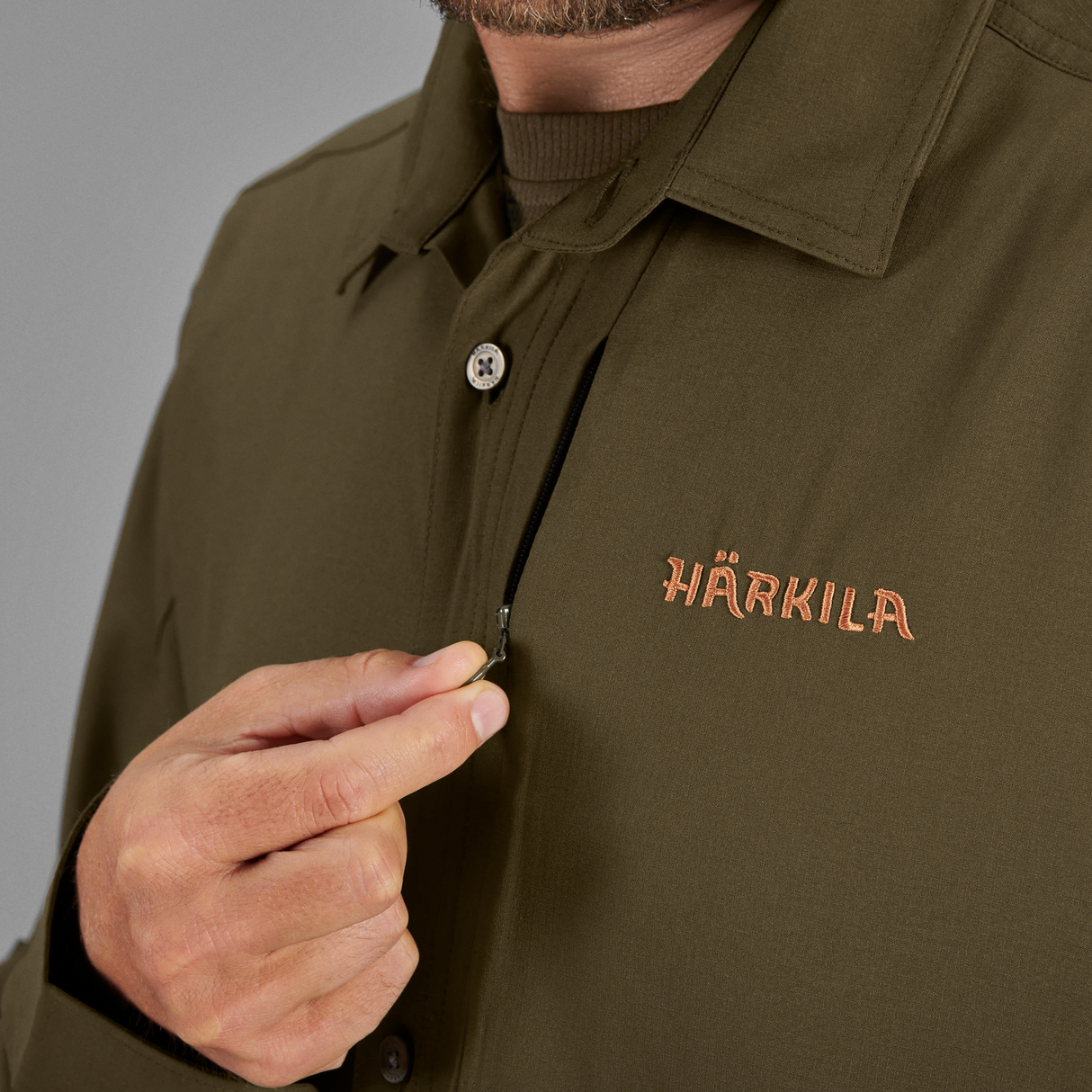 Trail L/S Langarmshirt Willow green - Härkila