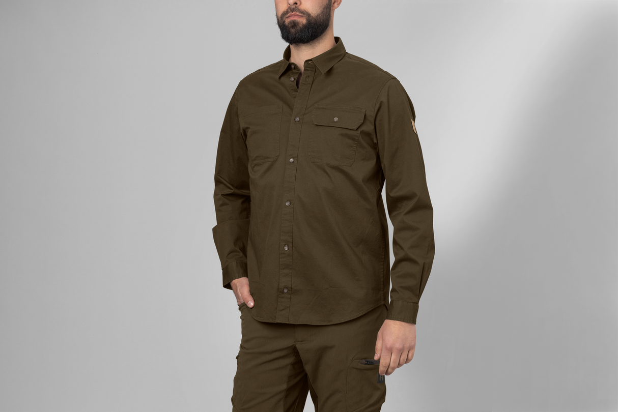 Trym L/S Hemd Willow green - Härkila