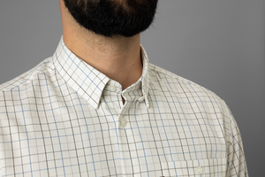 Allerston L/S Hemd - Strong blue/Weiß - Härkila
