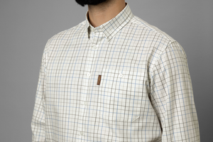 Allerston L/S Hemd - Strong blue/Weiß - Härkila
