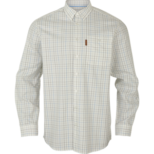Allerston L/S Hemd - Strong blue/Weiß - Härkila