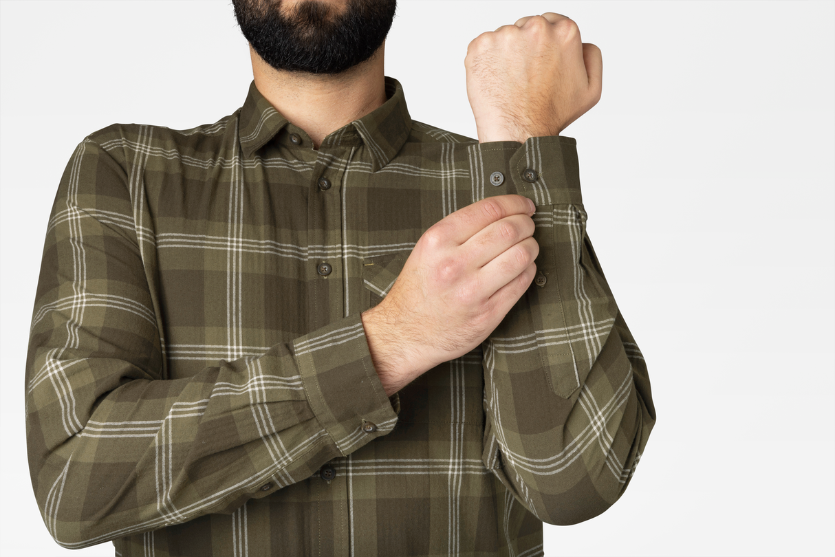 Highseat Hemd - Pine green check - Seeland